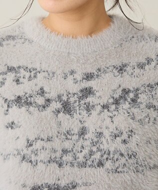 CRAFT STANDARD BOUTIQUE ニュアンス柄フェザーニットプルオーバー Gray