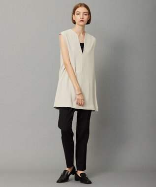 ICB L 【WEB限定カラーあり・洗える】 ライトダブルクロス べスト トープ系