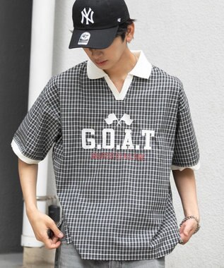 WEGO 【ユニセックス着用ITEM】チェックゲームシャツ ブラックチェック1
