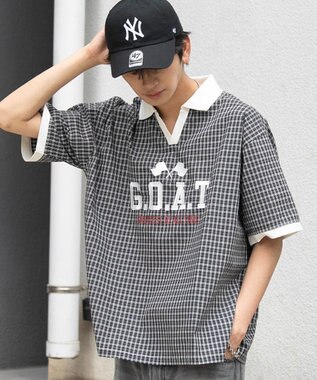 WEGO 【ユニセックス着用ITEM】チェックゲームシャツ ブラックチェック1