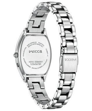 CITIZEN 【トノー型 ソーラーテック電波時計】大人可愛い 樽型ウオッチ KS4-014-11 シルバー