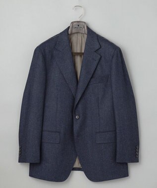 GOTAIRIKU 【尾州】カシミヤブレンド定番ヘリンボーン ジャケット(2024年モデル) ネイビー系8