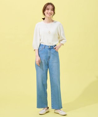 ANY パフスリーブニットプルオーバー オフ