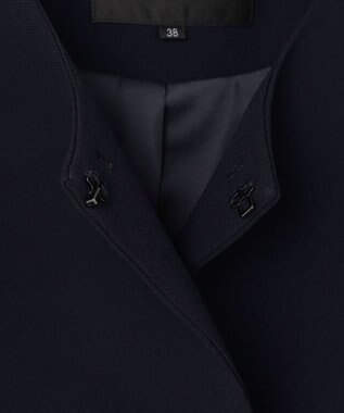 23区 【APPLAUDIR】クリアジョーゼット コンパクトタックジャケット ネイビー系