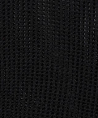 組曲 L 【先行予約・前後着用可】メッシュニット 七分袖カーディガン ブラック系