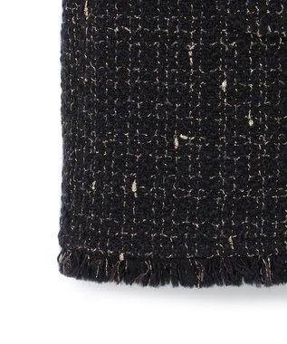 23区 【滝沢眞規子さん着用】GIOLICA ボタン ツイード ジャケット ブラック×ゴールド