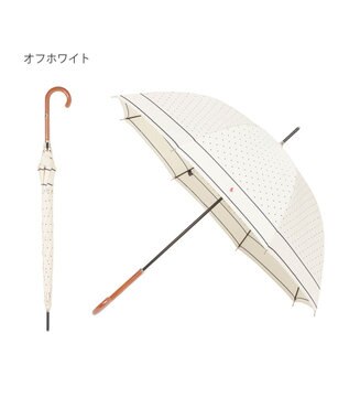 MOONBAT POLO RALPH LAUREN（ポロ ラルフローレン)ドット ポロポニー 雨傘 長傘 ジャンプ傘 オフホワイト