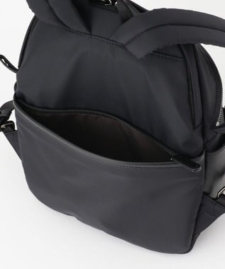 Y'SACCS 【ナイロンタフタ×リサイクルレザー】デイリーミニリュック ブラック