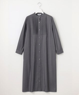 J.PRESS LADIES S 【洗える】50/2 T/Rウォッシャブルギャバ ワンピース ライトグレー系