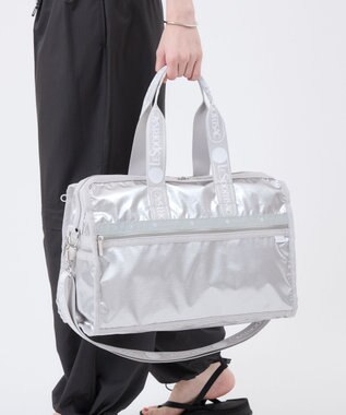 LeSportsac DELUXE MED WEEKENDER MH/ロゴジャガードシルバースナイデル ロゴジャガードシルバースナイデル