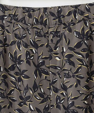 J.PRESS LADIES S 【洗える】ボタニカルプリント スカート カーキ系5