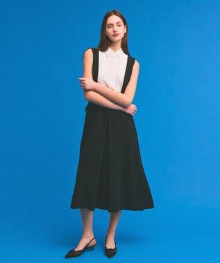 GRACE CONTINENTAL シアータック切替ドレス ブラック