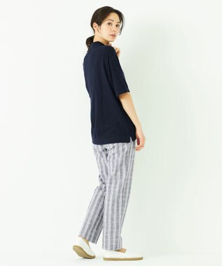 JOSEPH ABBOUD MOUNTAIN 【SPACE】OGストレッチコットン ニットポロシャツ ネイビー系