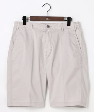 JOSEPH ABBOUD 【ウエストも伸びる!/JAPANファブリック】ヴィンテージコットンストレッチ ショート パンツ ライトグレー系