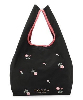 TOCCA 【A4サイズ対応・一部カラー撥水】BOUQUET DE REVE ECO BAG エコバッグ ブラック系