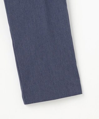 ANY SIS S エアリーストレッチ テーパードパンツ シャンブレーブルー