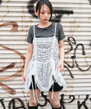 ドロストデザインキャミワンピース