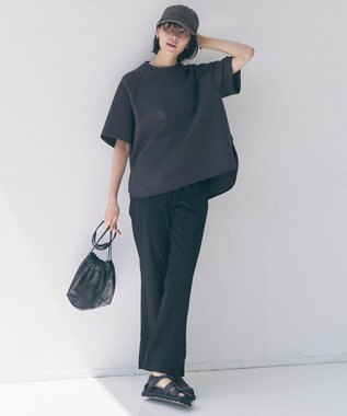 UNFILO L BEAUTY FORM JERSEY light バックZIP プルオーバー チャコール