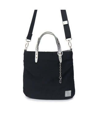 Regalo Felice 【超軽量 / ショルダー付き】2wayトート小 / REGALO BKS(ブラック×シルバー)