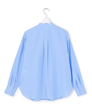 ICB 【2WAY】 セシェシルキーローン ラッフルブラウス サックス