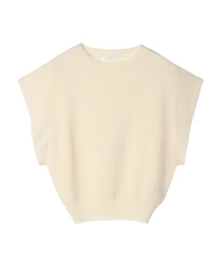 Green Parks 推しニット　フレンチスリーブニットプルオーバー Off White