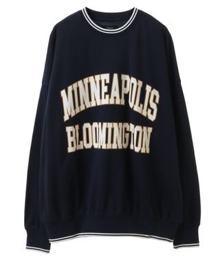 CRAFT STANDARD BOUTIQUE 【ユニセックス】裏毛プリントスウェット Navy