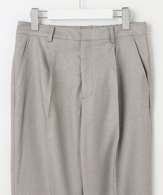 J.PRESS LADIES 【セットアップ対応・洗える・UVケア・速乾】 OXIJEWELストレッチ テーパード パンツ ライトグレー系