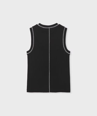 Paul Smith コントラストステッチ ノースリーブ ブラック