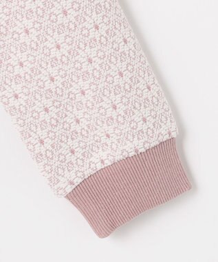 組曲 KIDS 【110-140㎝】 フロストフラワージャガード ワンピース ラベンダー