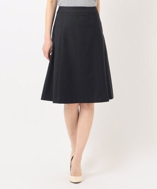 J.PRESS LADIES L 【洗える】OXIJEWELストレッチ スカート ネイビー系