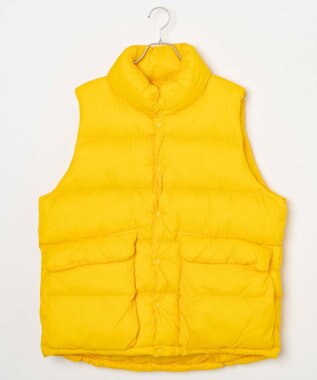 WEGO カラーナイロンパテッドベスト イエロー