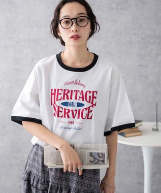 WEGO リンガーグラフィックショートT ホワイト