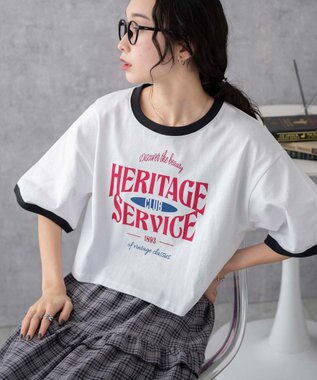 WEGO リンガーグラフィックショートT ホワイト