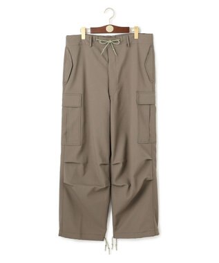 J.PRESS MEN 【J.PRESS ORIGINALS】【UNISEX】Polyester Aero Twill Easy Cargo Pants ダークグリーン系