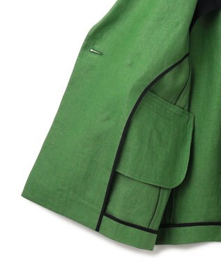 uncrave リネンオックスフォード ビッグジャケット グリーン