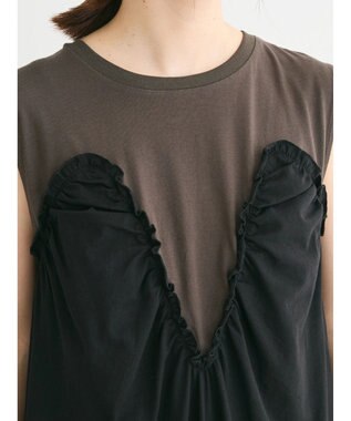 Green Parks ・ＳＵＧＡＲ　ＳＰＯＯＮ　【ＣＯＯＬ】ドッキングワンピ Charcoal Gray