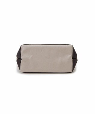 TOPKAPI 【Breath TOPKAPI】スコッチグレイン ネオレザー ミニ トート バッグ ショルダー付き S グレージュ