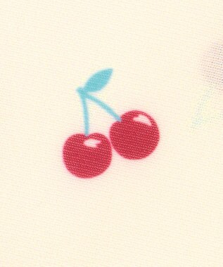 ANY KIDS 総柄 セパレート水着 エクリュ×ピンク（サクランボ）