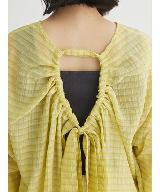 Green Parks ・ＥＬＥＮＣＡＲＥ　ＤＵＥ　バックリボンブラウス Yellow