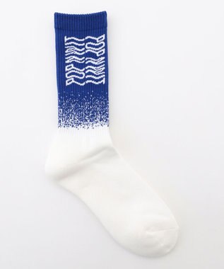 PW CIRCULUS 【MEN】グラデーションソックス ゴルフ ブルー系