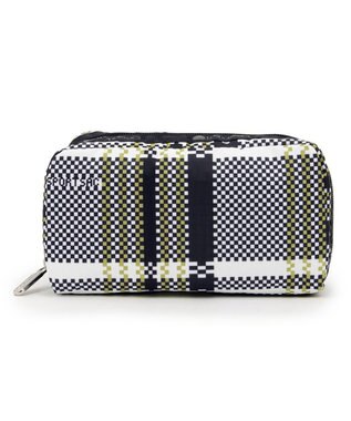 LeSportsac RECTANGULAR COSMETIC/ピクセルスクランブルチェック