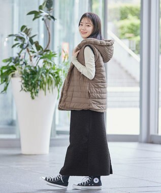 Tiaclasse ボアジャンパースカート ワンピース ブラック