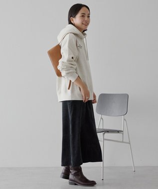 AMERICAN HOLIC 刺繍ロゴ裏起毛パーカー Light Gray Mixture