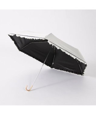 UNBILLION カシュネ cachenez / 【晴雨兼用】【日傘】 【UV カット率99.999.9％以上】PUヒートカットフリルミニ折りたたみ傘 ホワイト