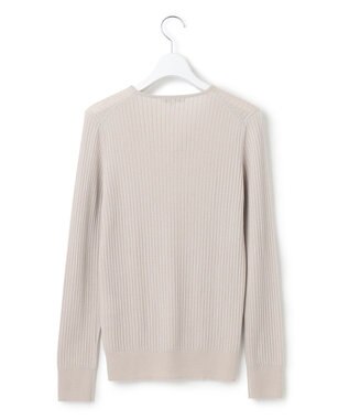 23区 【洗える】ウーステッドウール Vネック ニット ライトベージュ系