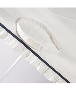 UNBILLION カシュネ cachenez / 【晴雨兼用】【日傘】 【UV カット率99.999.9％以上】PUヒートカットフリルミニ折りたたみ傘 ホワイト