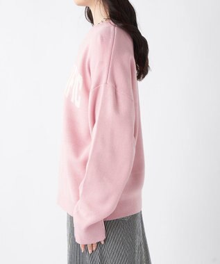 OP／FILA 【ocean pacific】ロゴ入りクルーニット ピンク