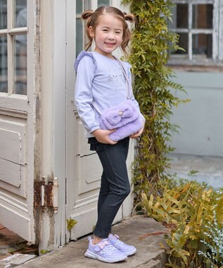 ANY KIDS ふわふわリボンポシェット ラベンダー