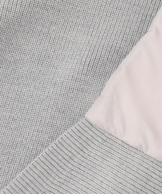 JOSEPH ABBOUD MOUNTAIN 【軽量/防風性】中綿キルトコンビ ニット ライトグレー系