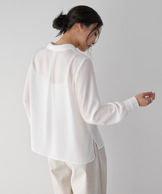 YECCA VECCA スカーフ付きブラウス Off White